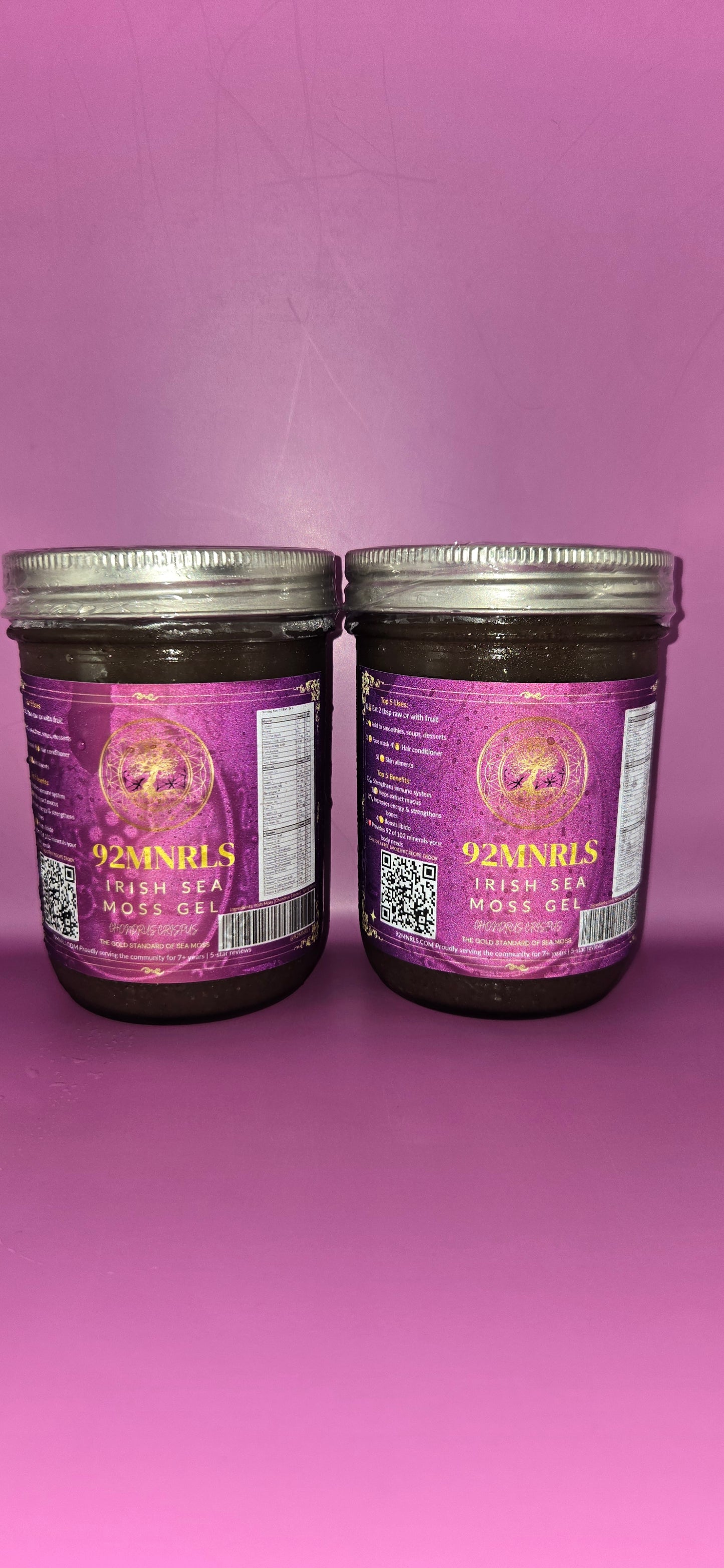 Heart and Circulatory Health + Multi-Mineral - Premium Irish Moss Gel - Raw, Vegan, Non-GMO, Organic Chondrus Crispus