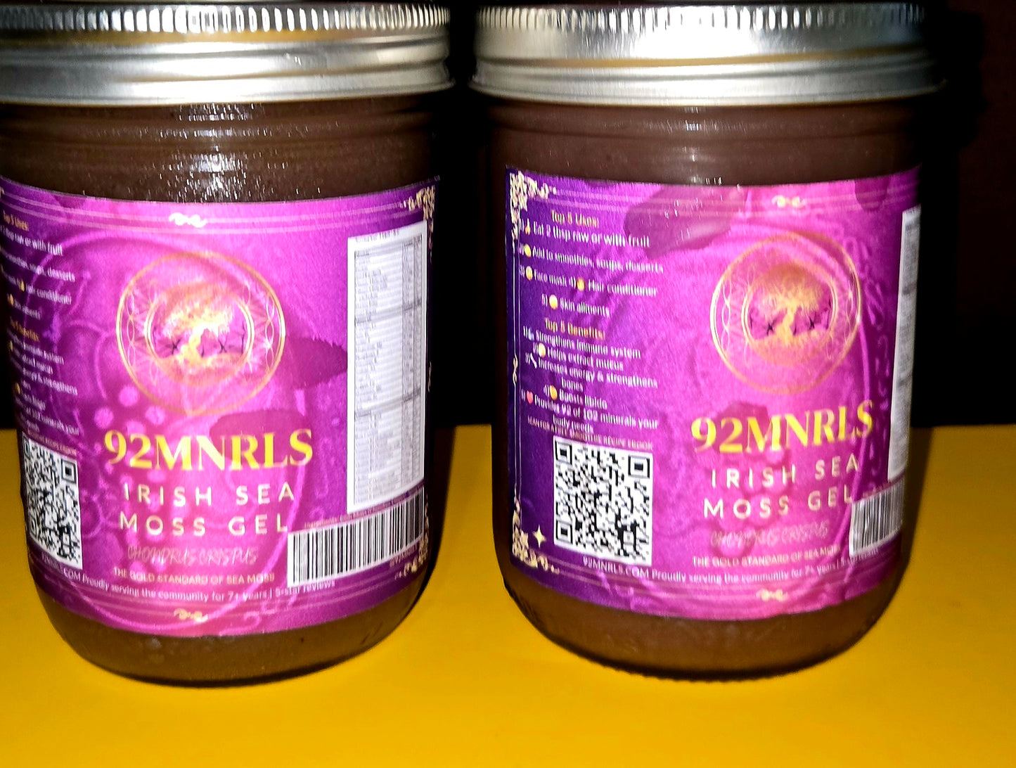 Heart and Circulatory Health + Multi-Mineral - Premium Irish Moss Gel - Raw, Vegan, Non-GMO, Organic Chondrus Crispus